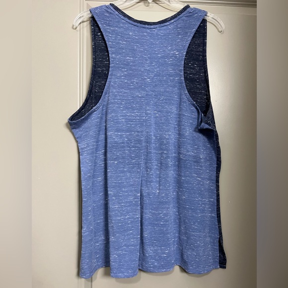 North Face Two-tone Blue Sleeveless Racerback Tank Size XL - Picture 3 of 9